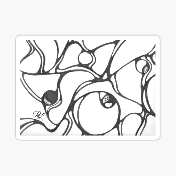 Busy Abstract  Sticker