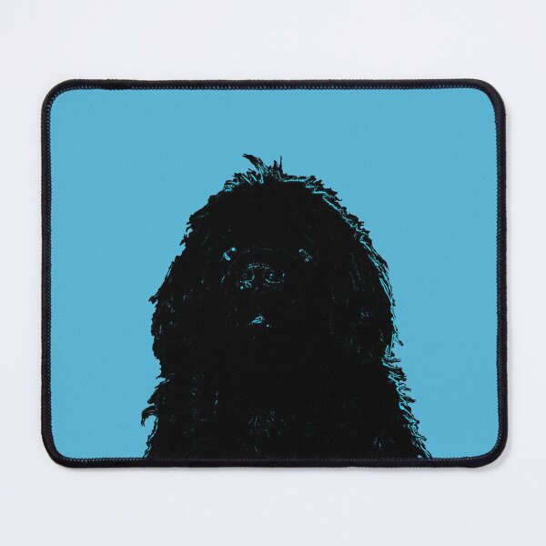 Item preview, Newfoundland Dog Head Blue designed and sold by Moonyflower.