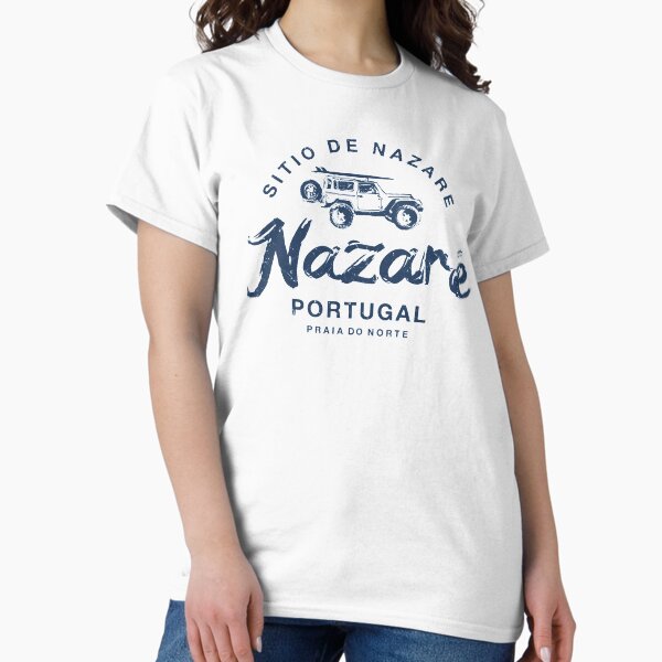 Aperçu de l'œuvre Nazare PORTUGAL Portugais Surf Vintage créée et vendue par IronEcho.