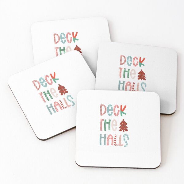 Item preview, Deck the Halls Colorful Christmas Design designed and sold by OctGaveAParty.