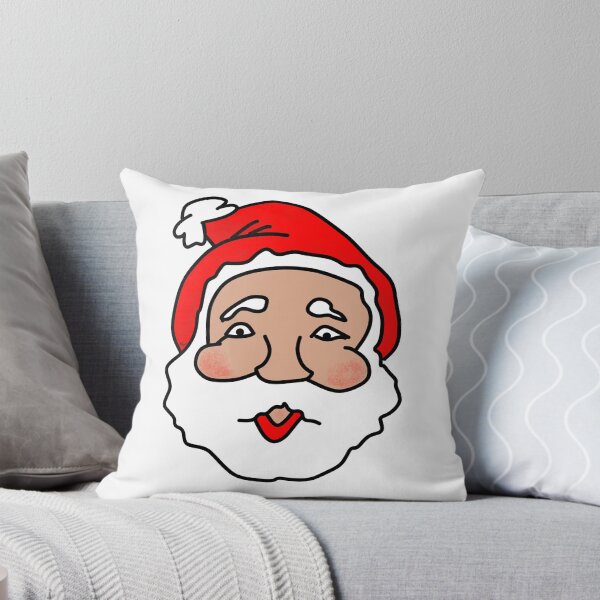Santa - Christmas Art Throw Pillow