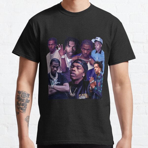 Hip Hop Rapper Lil Baby T Shirt Men 90s Vintage Graphic Tee Shirt