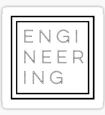 Engineering Word Block Sticker