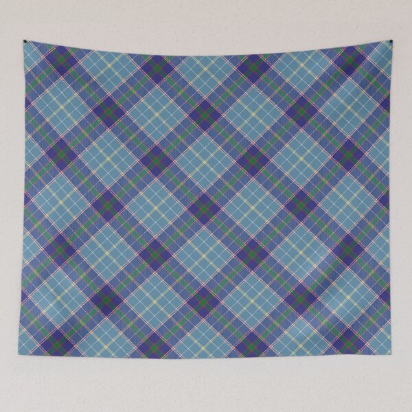 Item preview, Texas Tartan Blue Plaid Diagonal High Res 300 DPI designed and sold by MarikaJohnson.