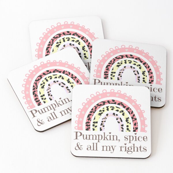 Item preview, Pumpkin spice and all my rights, rainbow leopard print designed and sold by Auntieck.