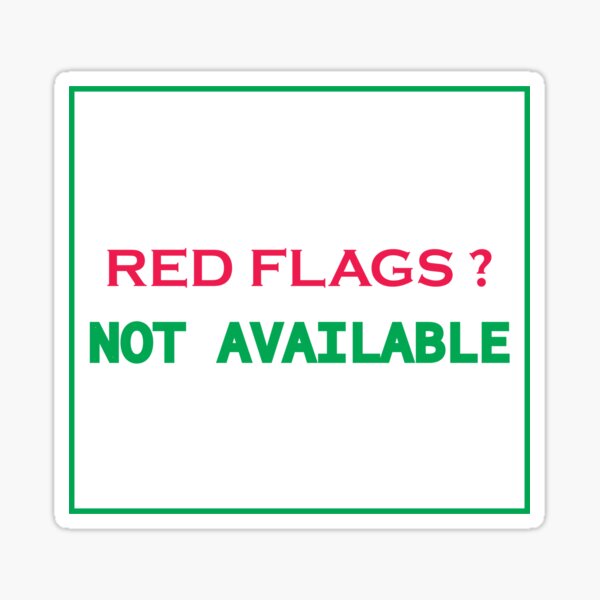 Red flags Sticker