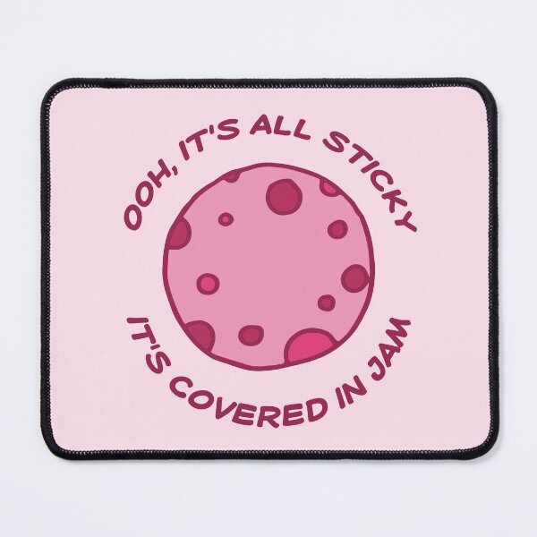 Item preview, Classic Izzard: Ooh, it's all sticky; it's covered in jam (red text) designed and sold by Ofeefee.