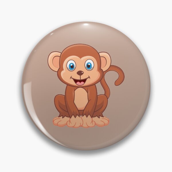 Item preview, Cute Cartoon Friendly Monkey designed and sold by Tatzki-Design.