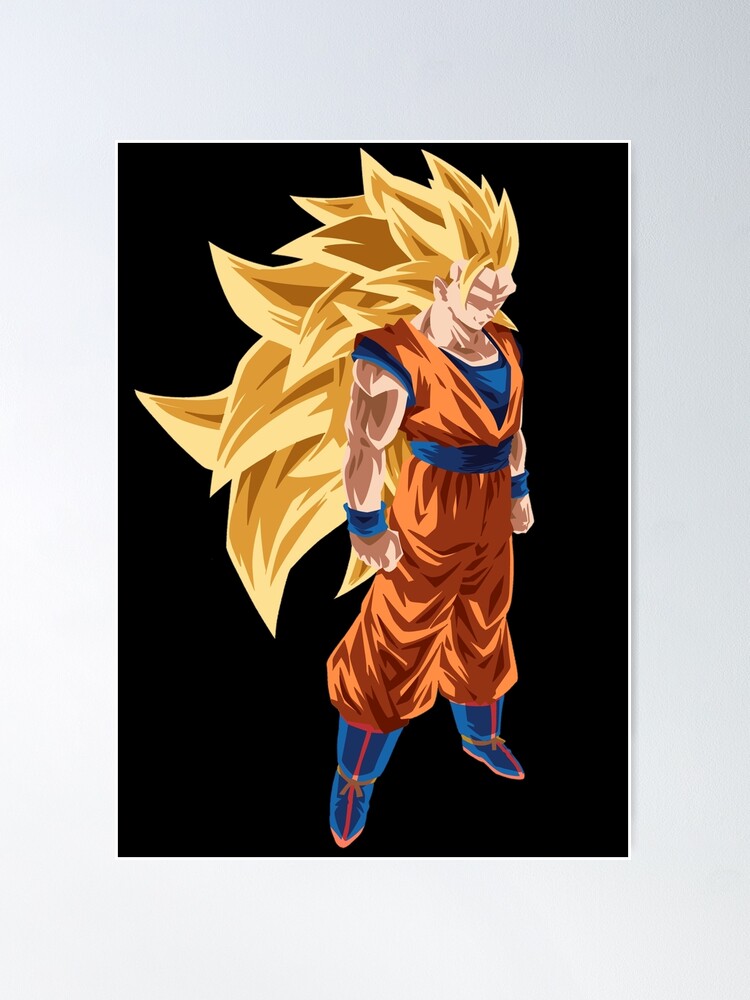 Super Saiyan 3 Goku Poster for Sale by BeeRyeCrafts