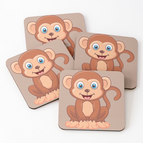Item preview, Cute Cartoon Friendly Monkey designed and sold by Tatzki-Design.