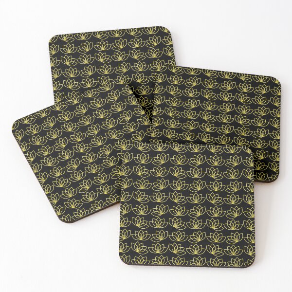 Item preview, Simple Lotus Pattern in Yellow designed and sold by RosieSunflower.