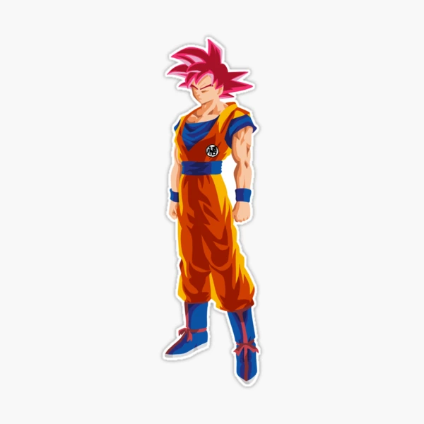 Goku Super Saiyan God PNG Image