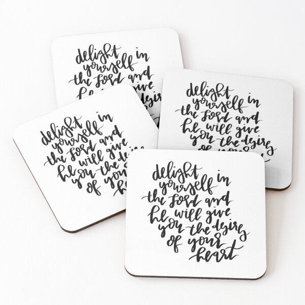 Item preview, delight yourself in the lord and he will give you the desires of your heart designed and sold by ⋒ andie  noel.