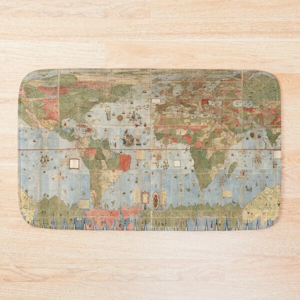 Item preview, Antique Map of the World in 1583 designed and sold by ganje.