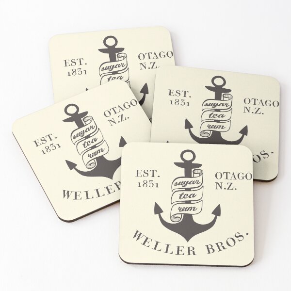 Item preview, Weller Bros: Wellerman sea shanty logo (dark text) designed and sold by Ofeefee.