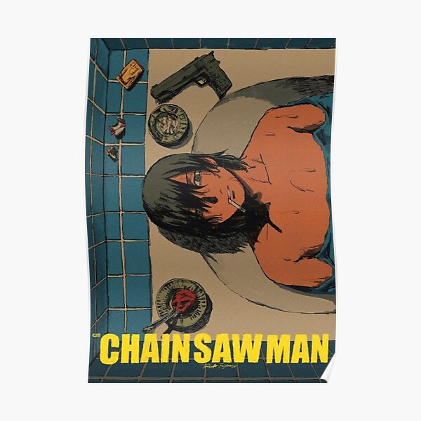 Aki Hayakawa Chainsaw Man Retro Style Poster Poster