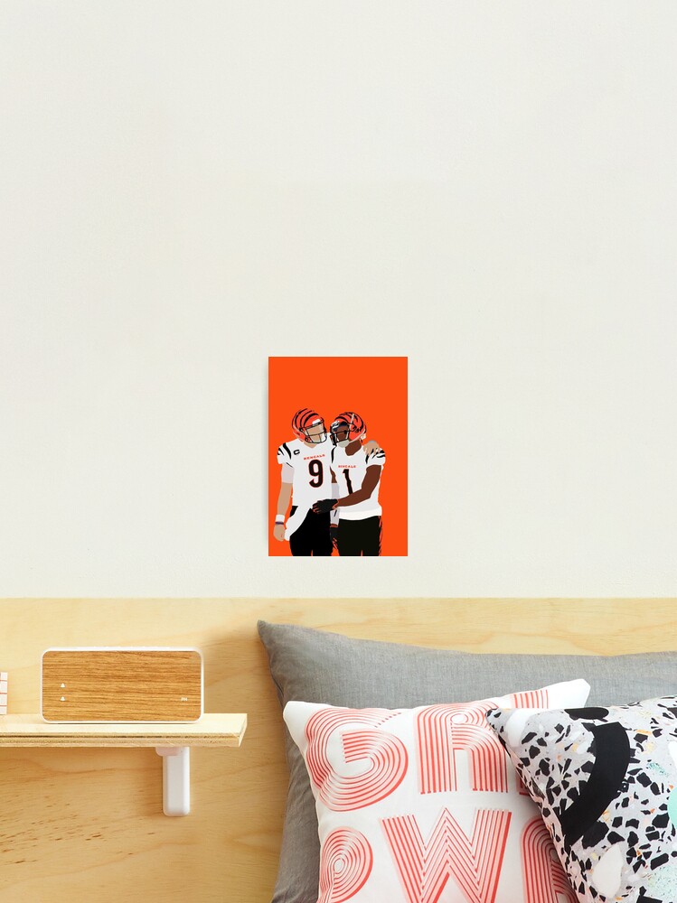 Joe Burrow and Jamar Chase Bengals NFL Wall Art Poster – Aesthetic