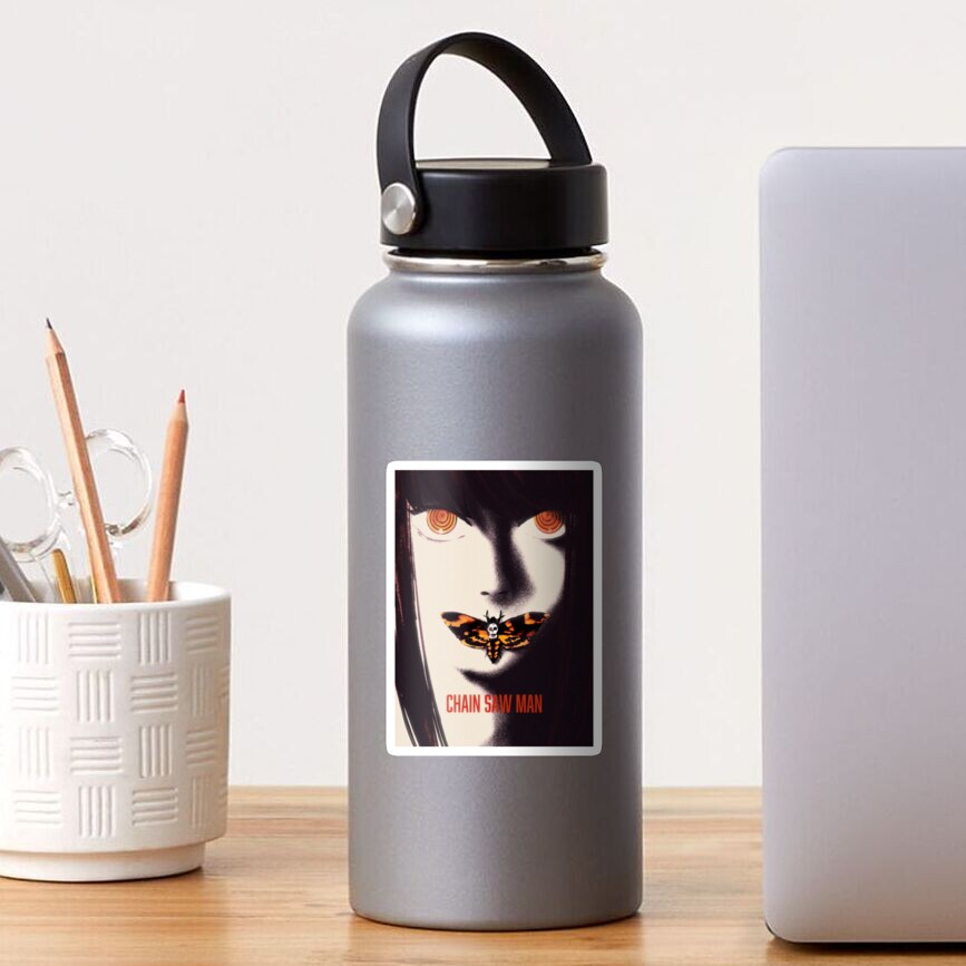 Sticker « Makima Chainsaw Man Silence of the Lambs Style Poster », par