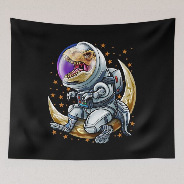 Item preview, Astrosaurus Funny Dinosaur T-Rex Astronaut designed and sold by Meliafroggy.