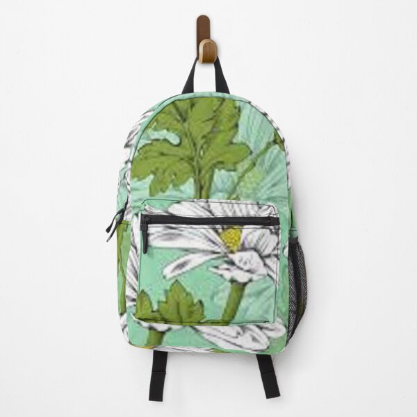 Item preview, White Daisy and Green Leaves print on apparel, accessories, posters, art, pillows. designed and sold by lduke47.