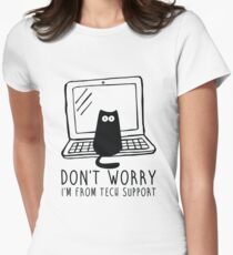 I'm from tech support Women's Fitted T-Shirt