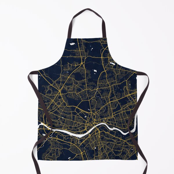 Item preview, Newcastle upon Tyne City Map of England - Gold Art Deco designed and sold by deMAP.