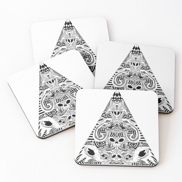 Item preview, Alien skull totem triangle   designed and sold by Demonmushroom.