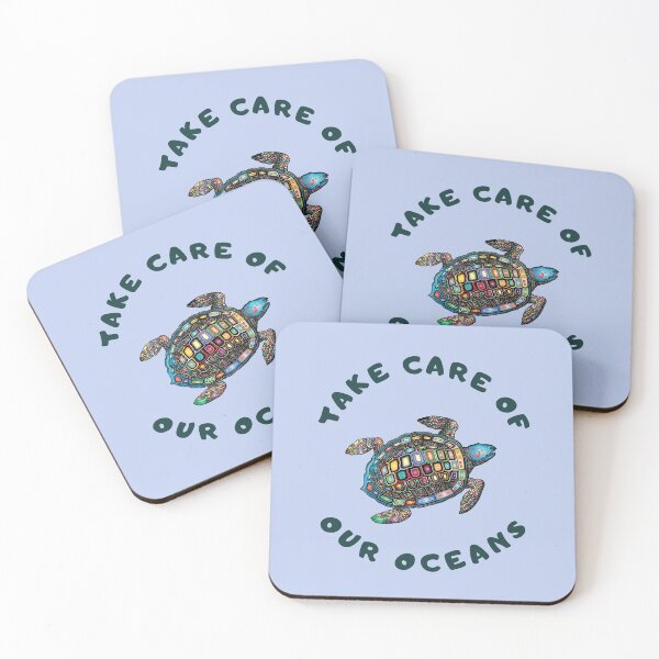 Item preview, Take Care of Our Oceans Sea Turtle Lovers designed and sold by checkertonetees.
