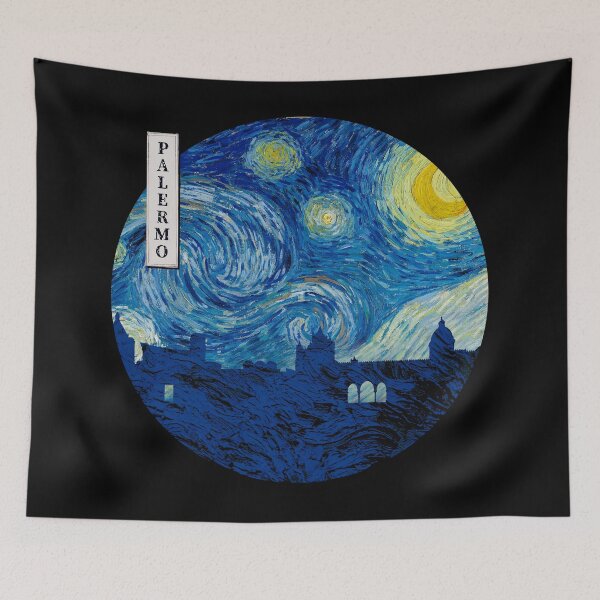 Item preview, Palermo Starry Night Van Gogh Circle designed and sold by DFerraz.