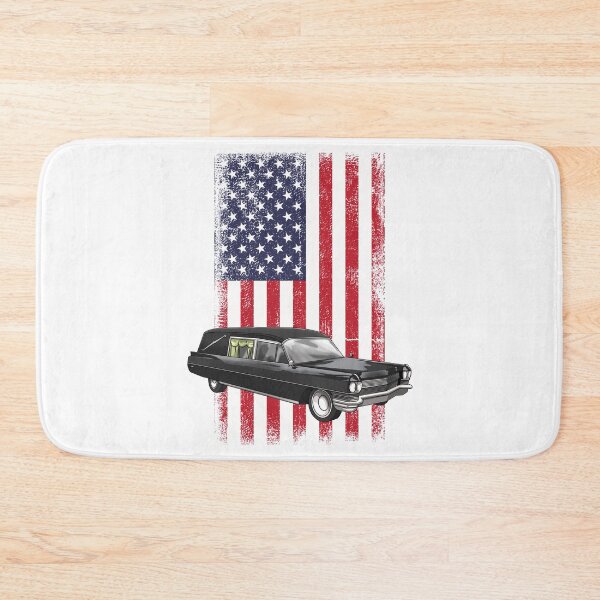Item preview, USA Flag Hearse Funeral Vehicle designed and sold by Bendthetrend.