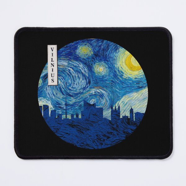 Item preview, Vilnius Starry Night Van Gogh Circle designed and sold by DFerraz.