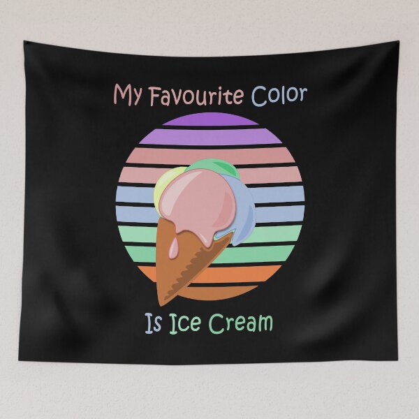 Item preview, My Favourite Color Is Ice Cream | Funny Ice Cream Quotes designed and sold by Jason Gilbert.