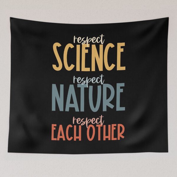 Item preview, Respect science, respect nature, respect each other - retro colors designed and sold by Ofeefee.