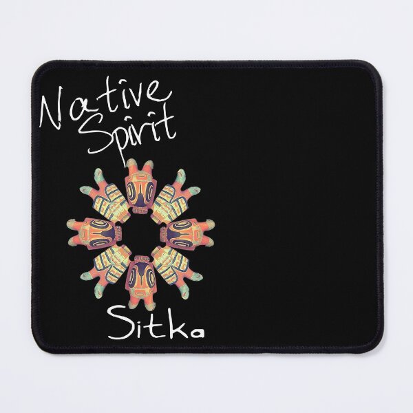 Item preview, Native American T-Shirts White Text Ceremonial Spirit Rattles of Sitka Tribe designed and sold by Spirit-World.