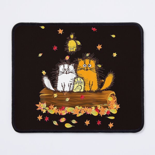 Item preview, Cute Cat Autumn Hello Fall Leaves Funny Cat designed and sold by MarvaDiaz.