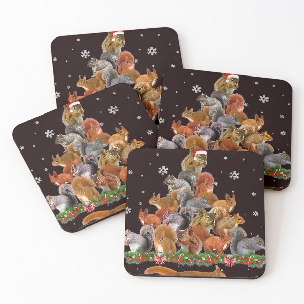 Item preview, Squirrel Christmas Tree gift decor Xmas tree designed and sold by MarvaDiaz.