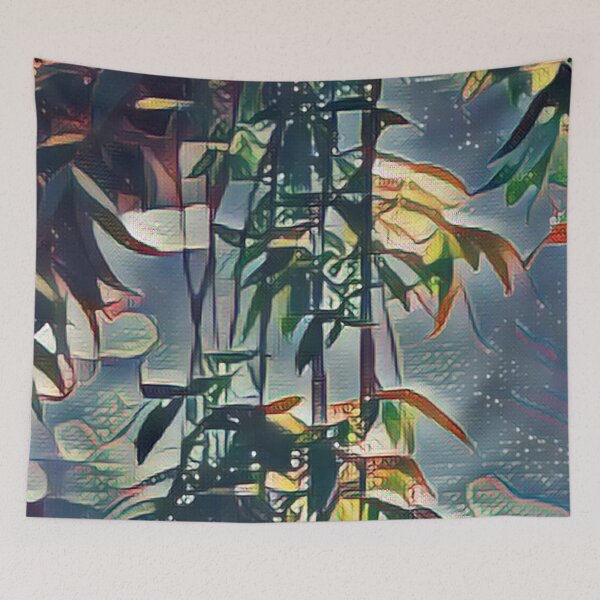 Item preview, Green Leaves and Lights Abstract Modern Pattern designed and sold by mariagram17.