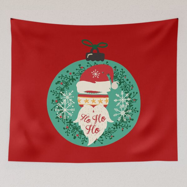 Artikelvorschau, Weihnachtsschmuck im Vintage-Stil mit Santa & HoHoHo entworfen und verkauft von moosemtndesign.