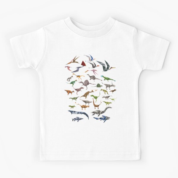 Colored Dinosaurs chart Kids T-Shirt