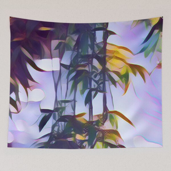Item preview, Mosaic Green Leaves and Lights Abstract Modern Pattern designed and sold by mariagram17.