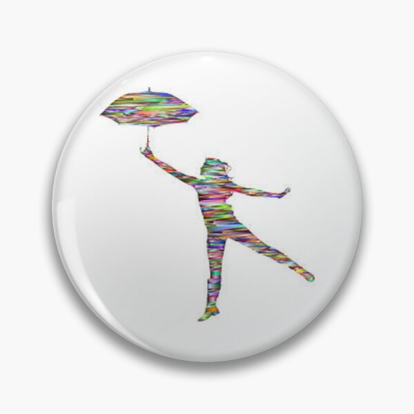 Item preview, Abstract Rainbow Umbrella Lady printed on family apparel, accessories, posters, designed and sold by lduke47.