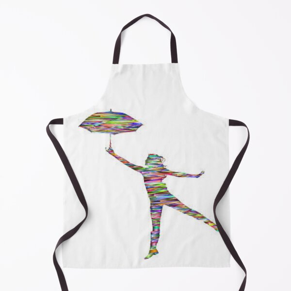 Item preview, Abstract Rainbow Umbrella Lady printed on family apparel, accessories, posters, designed and sold by lduke47.