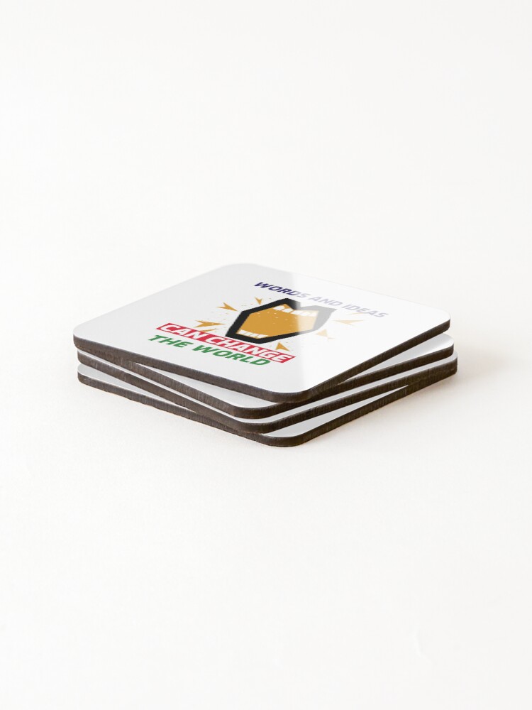 Thumbnail 4 of 5, Coasters (Set of 4), Human Rights Day designed and sold by theredsharp.
