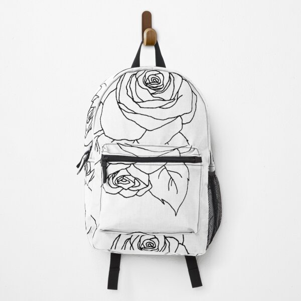 Item preview, Hand Drawn Roses Black Outline designed and sold by lineartdesigns.
