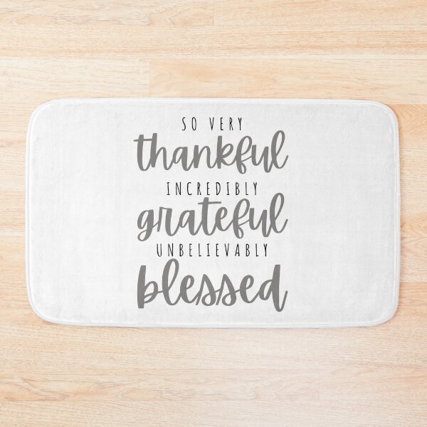 Item preview, Thankful, grateful, blessed - black designed and sold by Cane & Abel Creations ..
