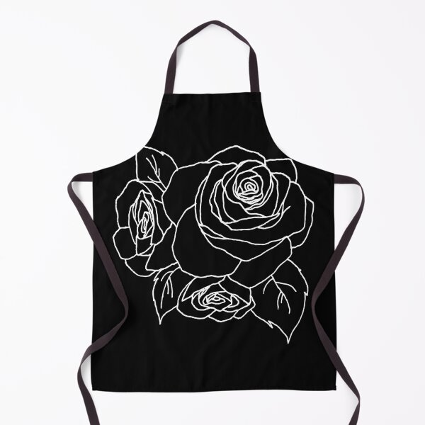Artikelvorschau, Hand Drawn Roses White Outline entworfen und verkauft von lineartdesigns.