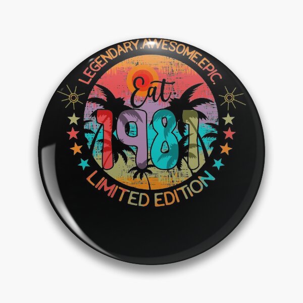 Item preview, Vintage 1981 40th Birthday Legendary Awesome Epic Est. 1981 designed and sold by BaseStore.