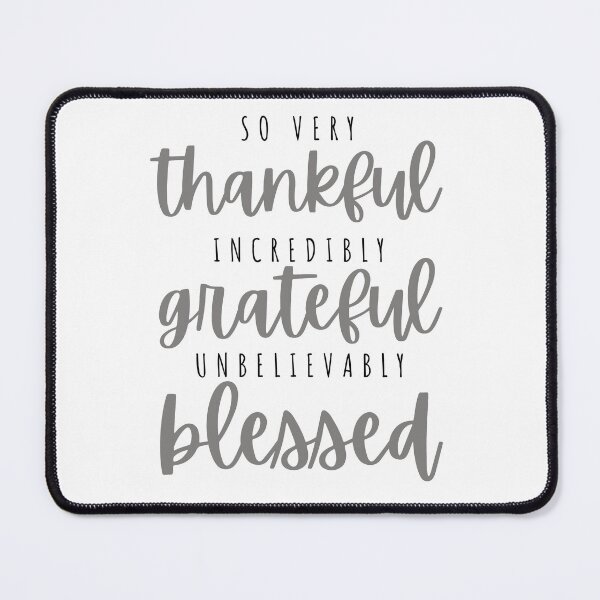 Item preview, Thankful, grateful, blessed - black designed and sold by Cane & Abel Creations ..