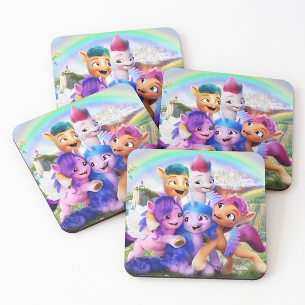 Item preview, My little pony a new generation - Rainbow and castle designed and sold by Funny-Quote.