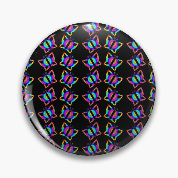 Item preview, Colorful butterflies repeat pattern on black background designed and sold by SHOHANA.